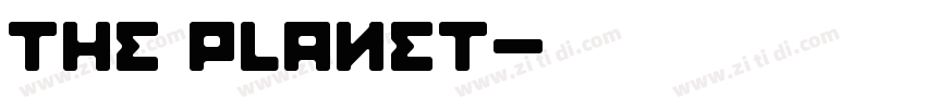 The PLANET字体转换